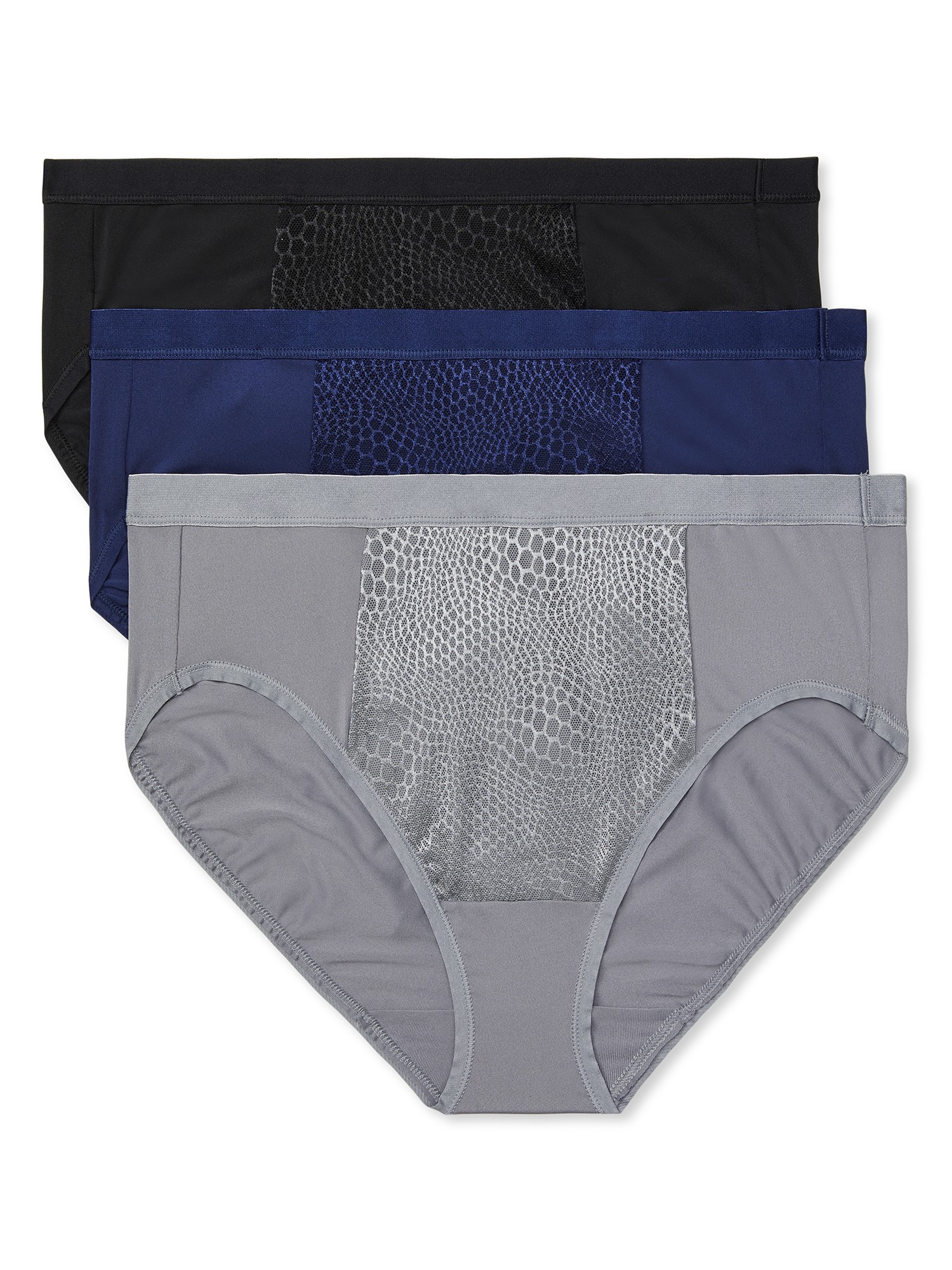 Warners Blissful Benefits Tummy-Smoothing Microfiber Hi-Cut 3-Pack RT3383W